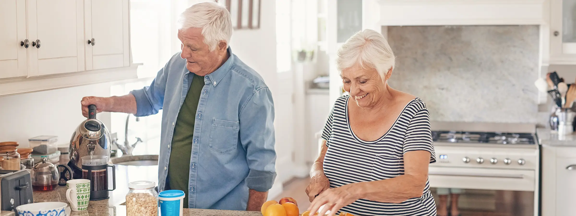 Gezond eten is extra belangrijk voor ouderen. 